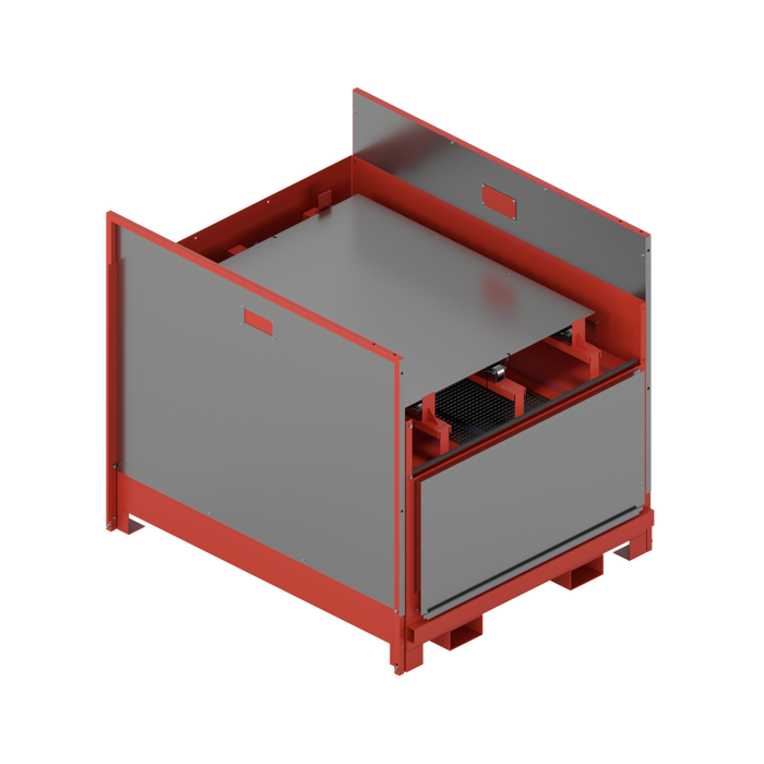 Partially Assembled (sides down) IBC Spill Containment Unit